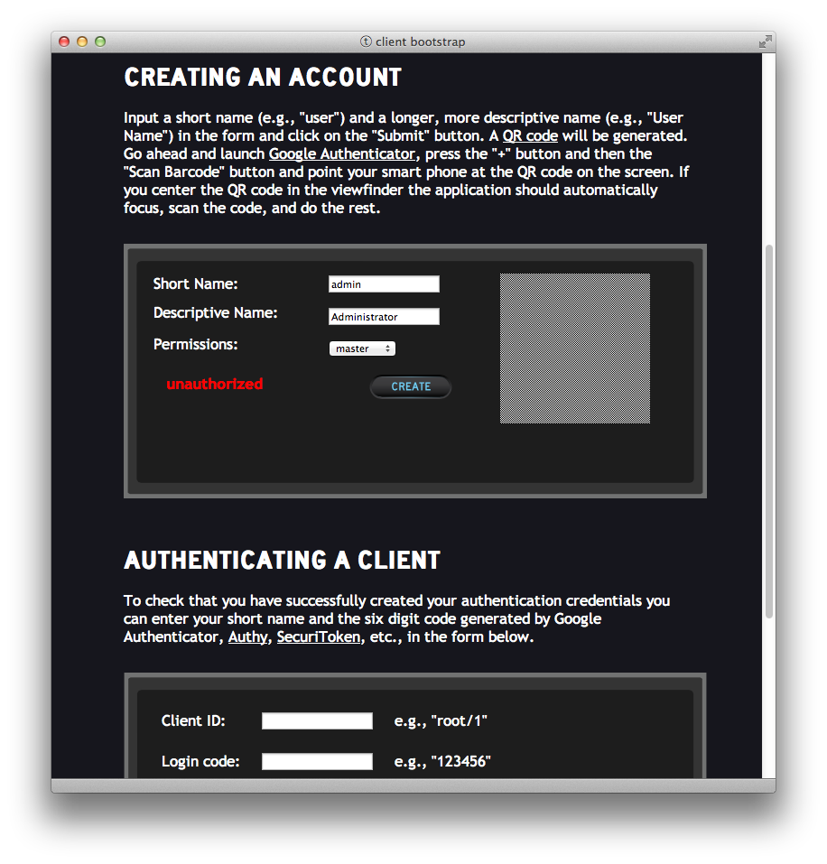 d3 authentication client