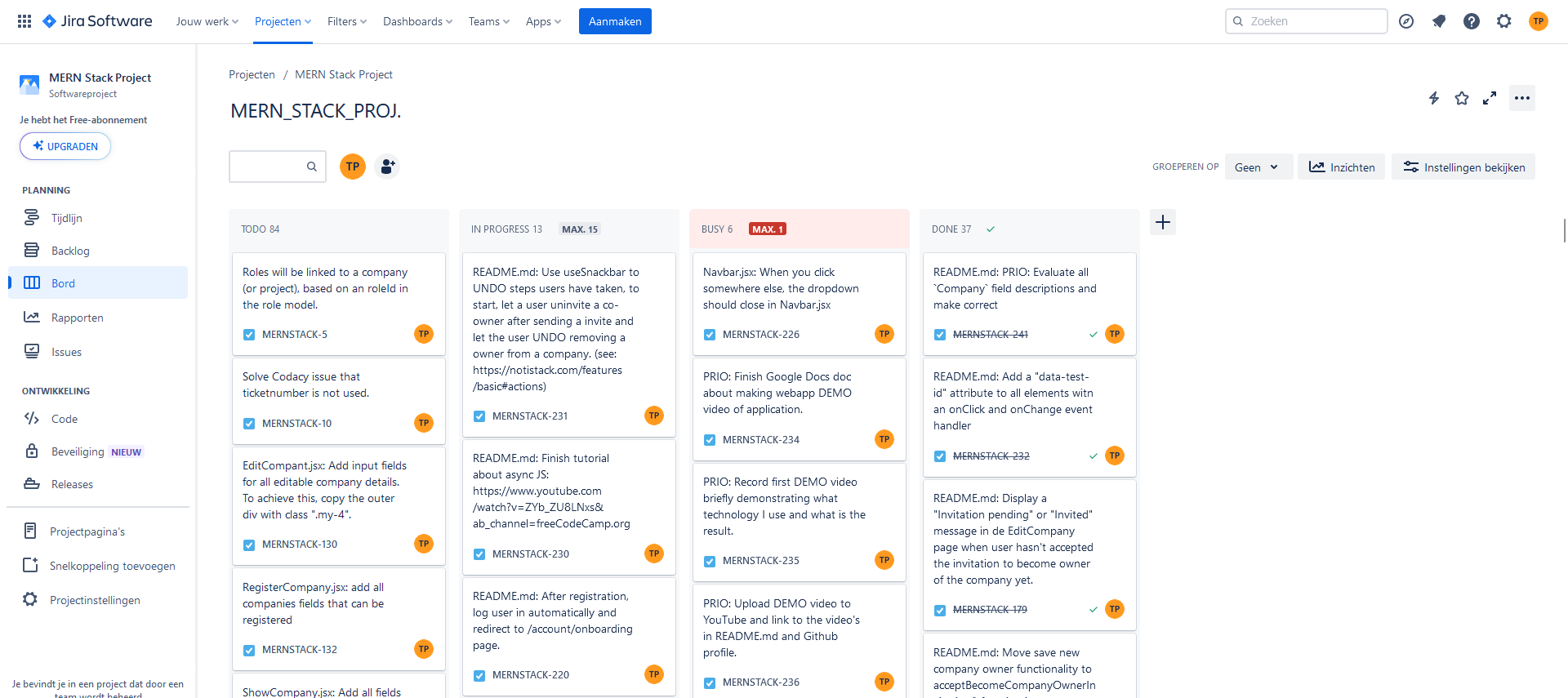 Jira Board