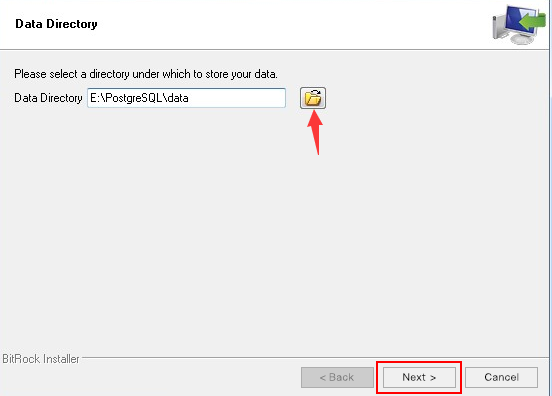 Select Data Directory