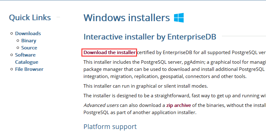 Download the Installer