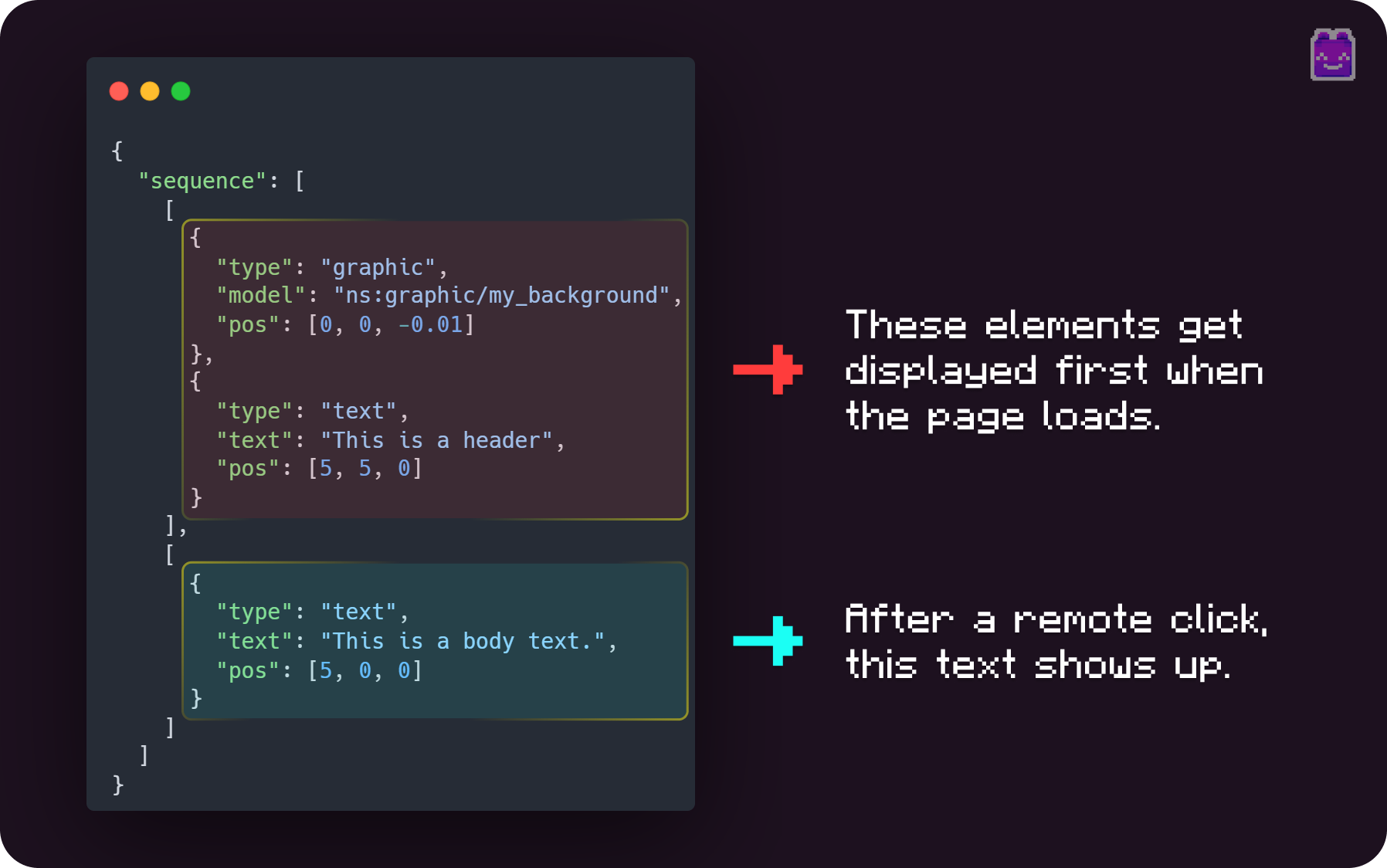 Page with multiple element groups