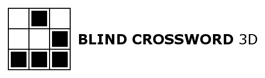 Blind Crossword 3D Logo