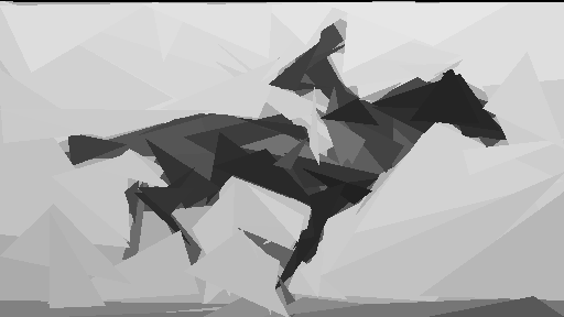 Geometrized Horse Animation Triangles