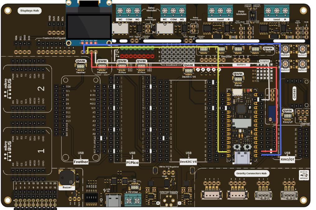 OLED display connection