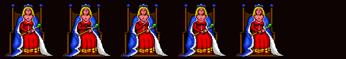 Queen (castle NPC) contact sheet