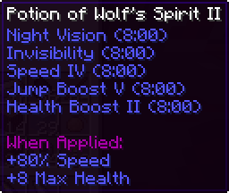 Potion Effects WolfII