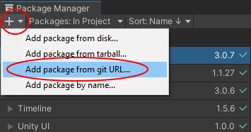 Add package from Git URL