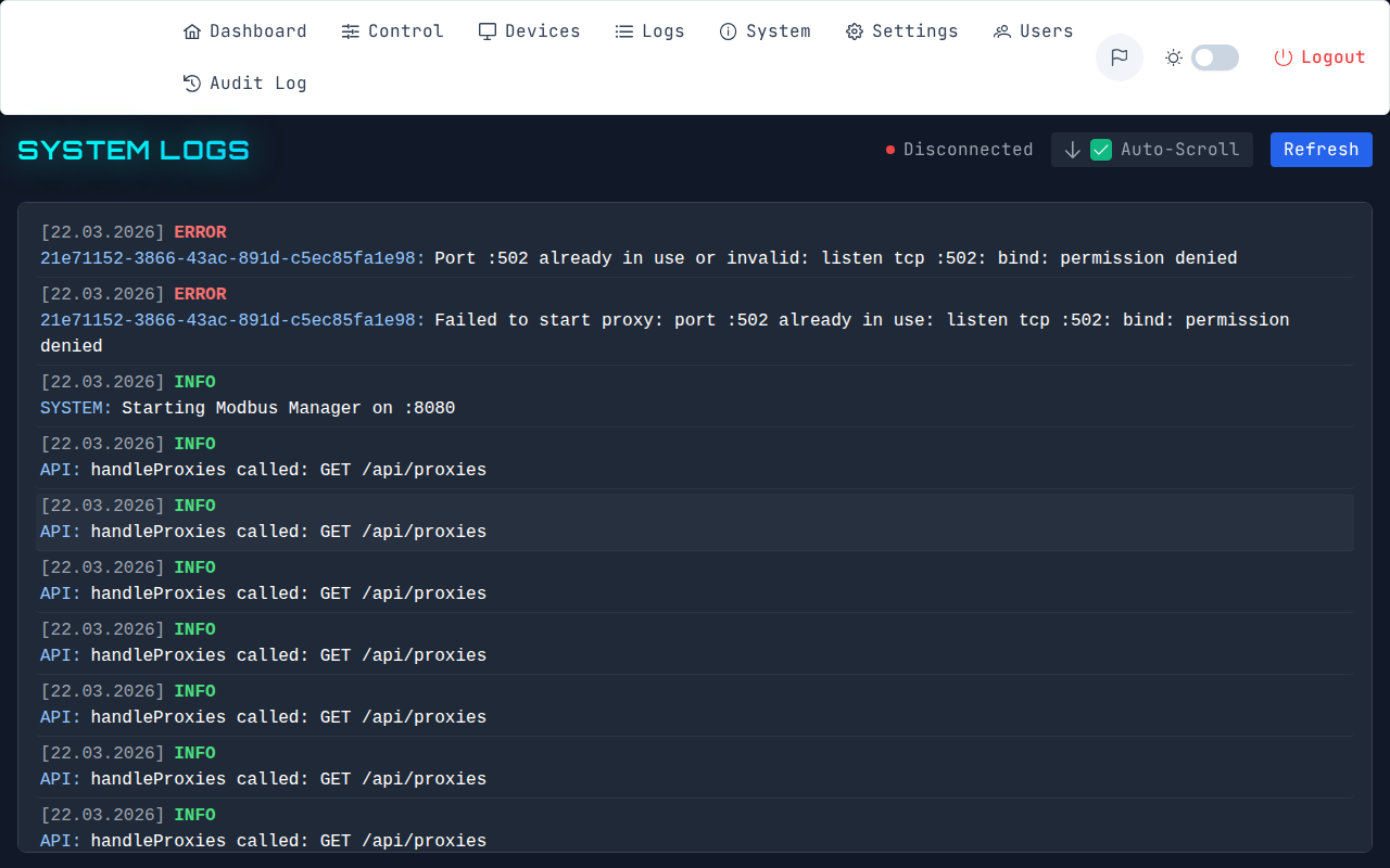 Live-Logs