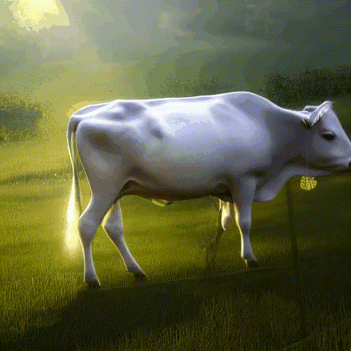 A_contented_cow_ambles_across_the_dewy,_verdant_pasture..gif