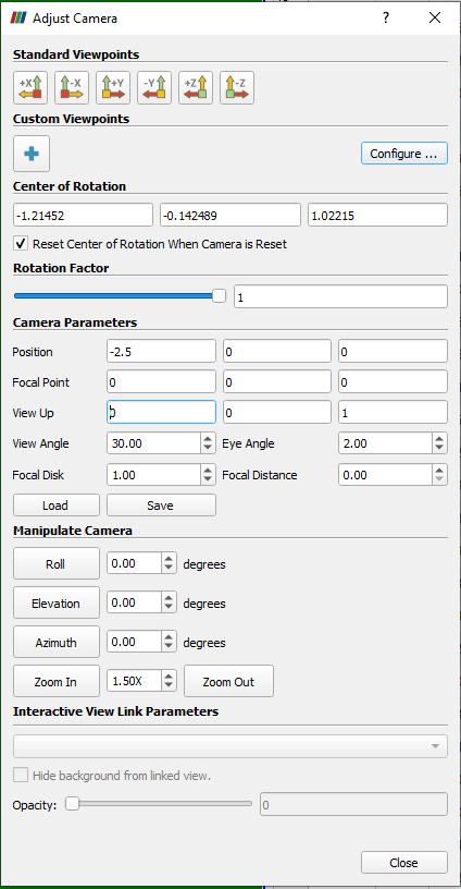 adjust camera