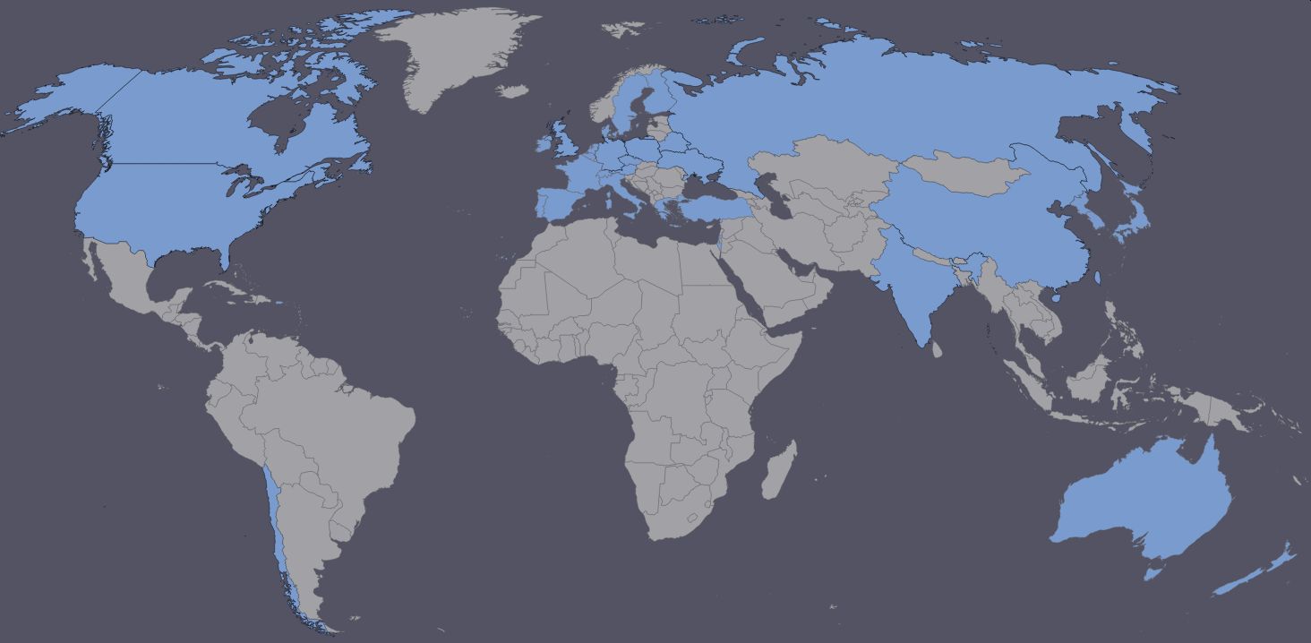 ADDA usage around the world