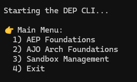 npm start