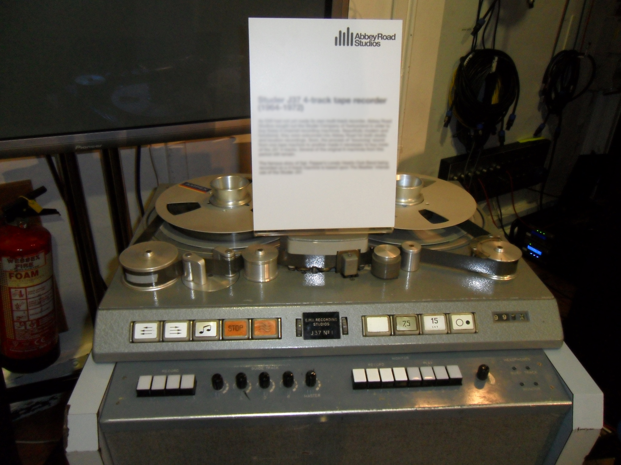 4 track recorder from Abbey Road