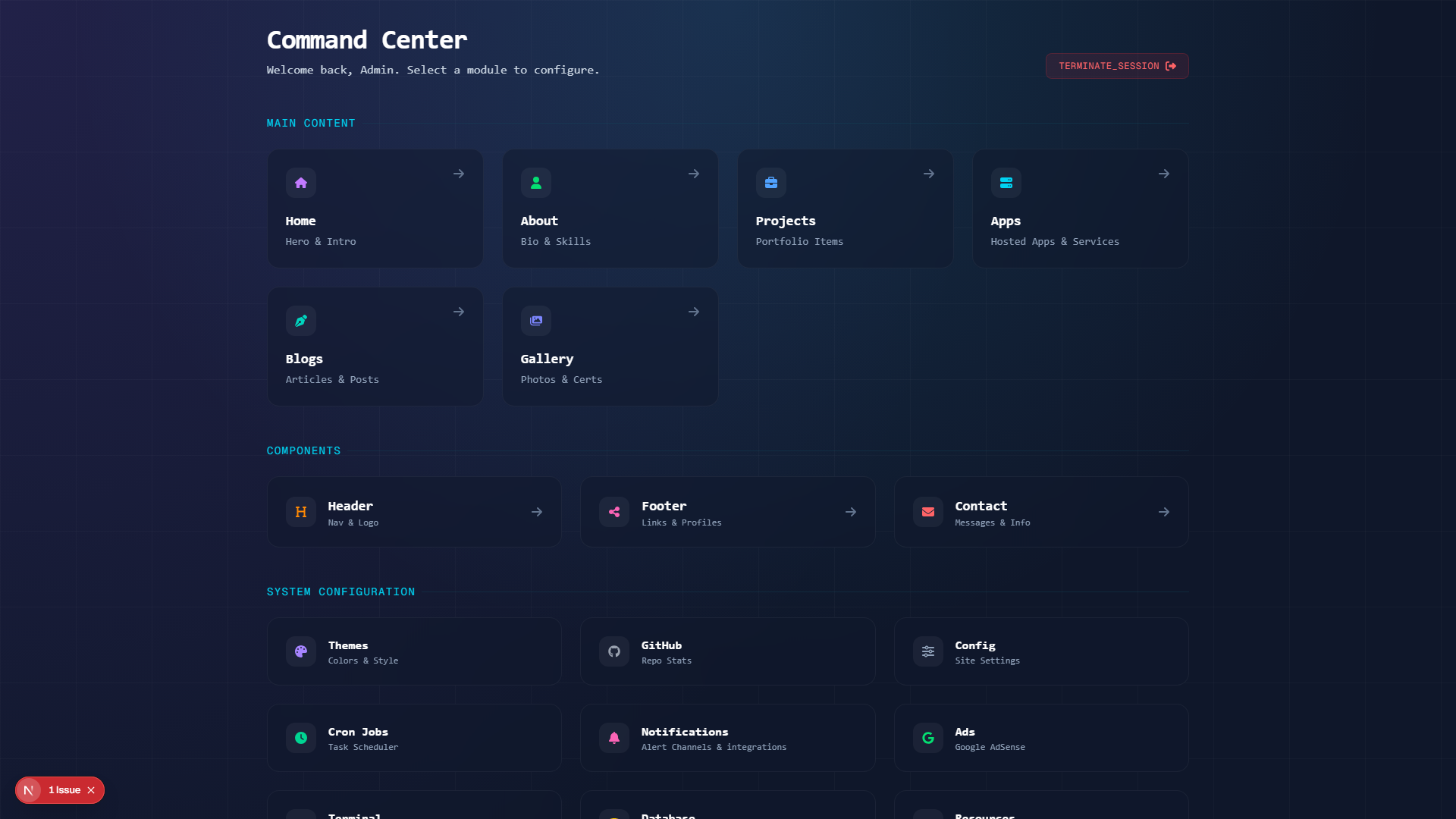 Admin Dashboard