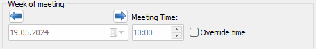 Meeting Date and Time
