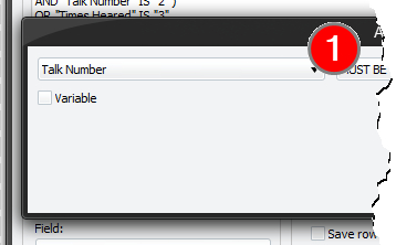 Add Criteria - Section 1
