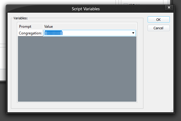 Script Variables