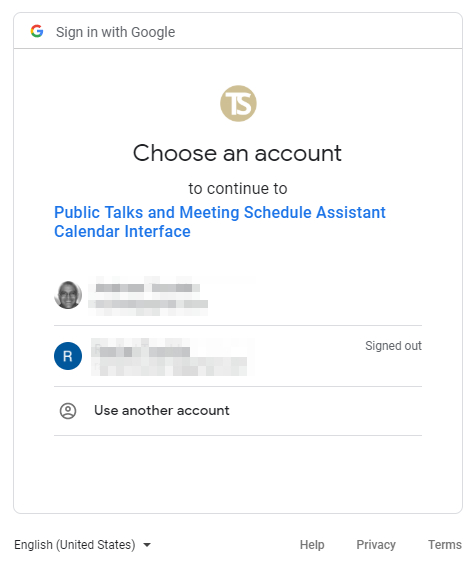 Google Calendar Authentication - Step 2