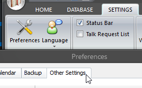 Other Settings button