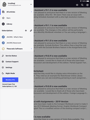 Inoreader - Subscribed