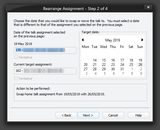 Rearrange Assignment - Step 2 of 4