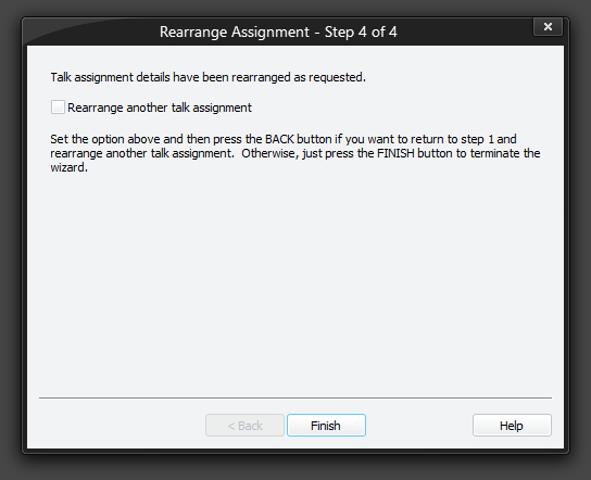Rearrange Assignment - Step 4 of 4