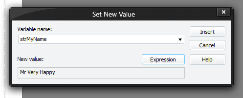 Set New Value Window