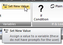 Set New Value button