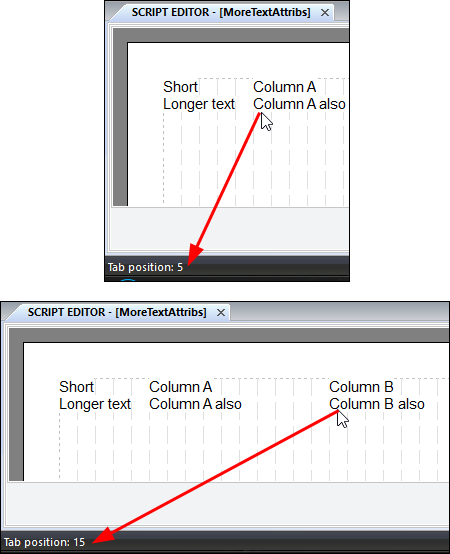 Tutorial 2 - Module 11 - Tab position