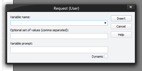 Request (User) Window