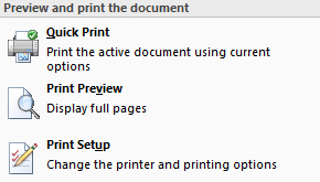 Print Sub Menu