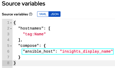 Insight Source Variables