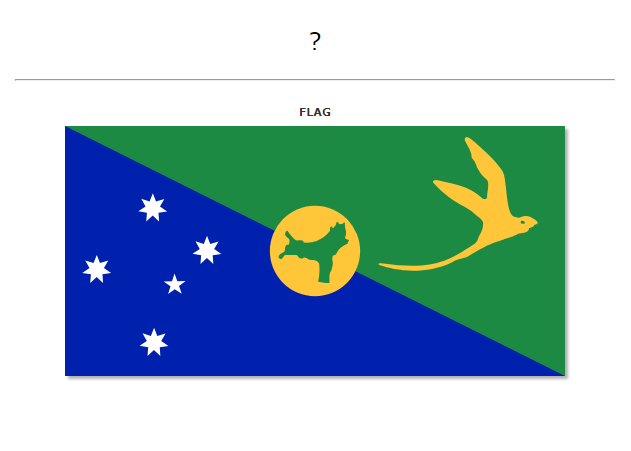 Flag - Country -- Front -- Christmas island.png