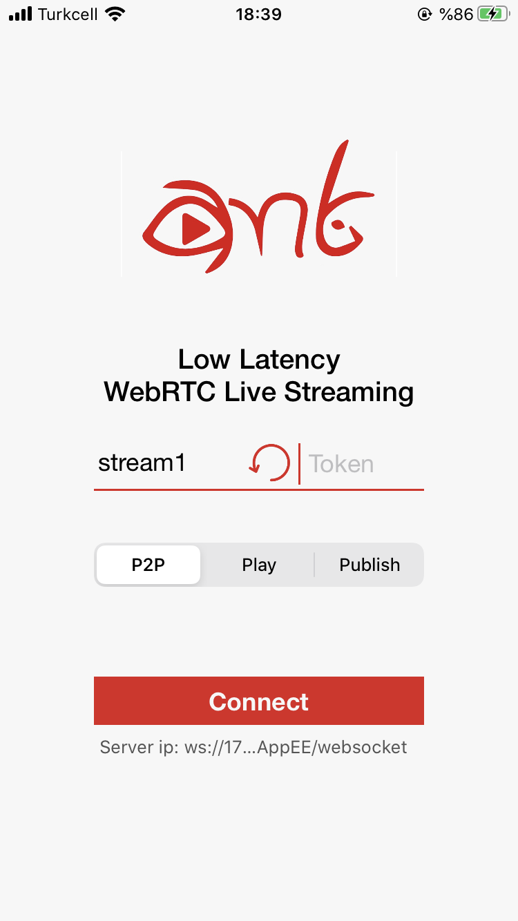 ultra low latency WebRTC live streaming application ios