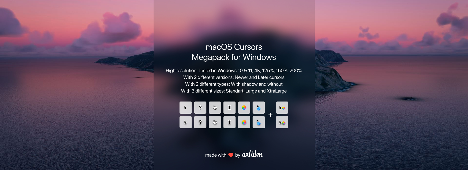 Les curseurs de macOS pour Windows