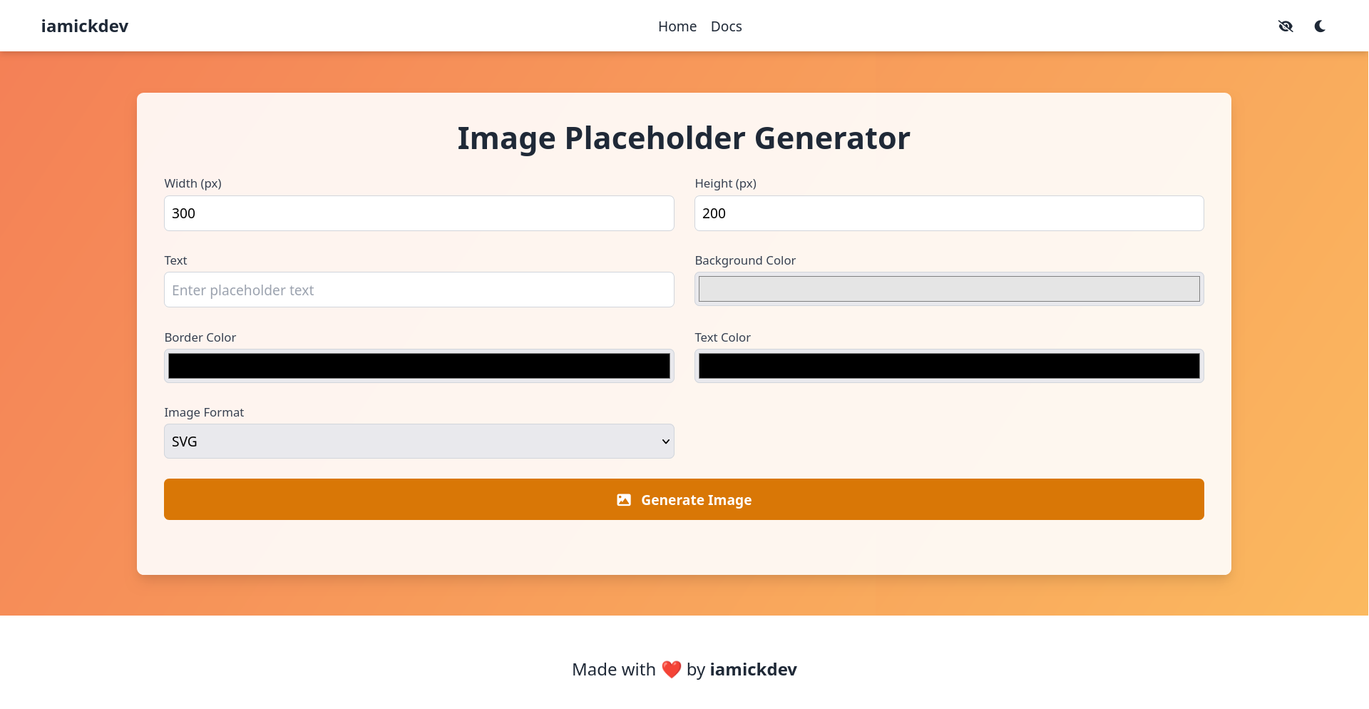 Image Placeholder Generator project cover image