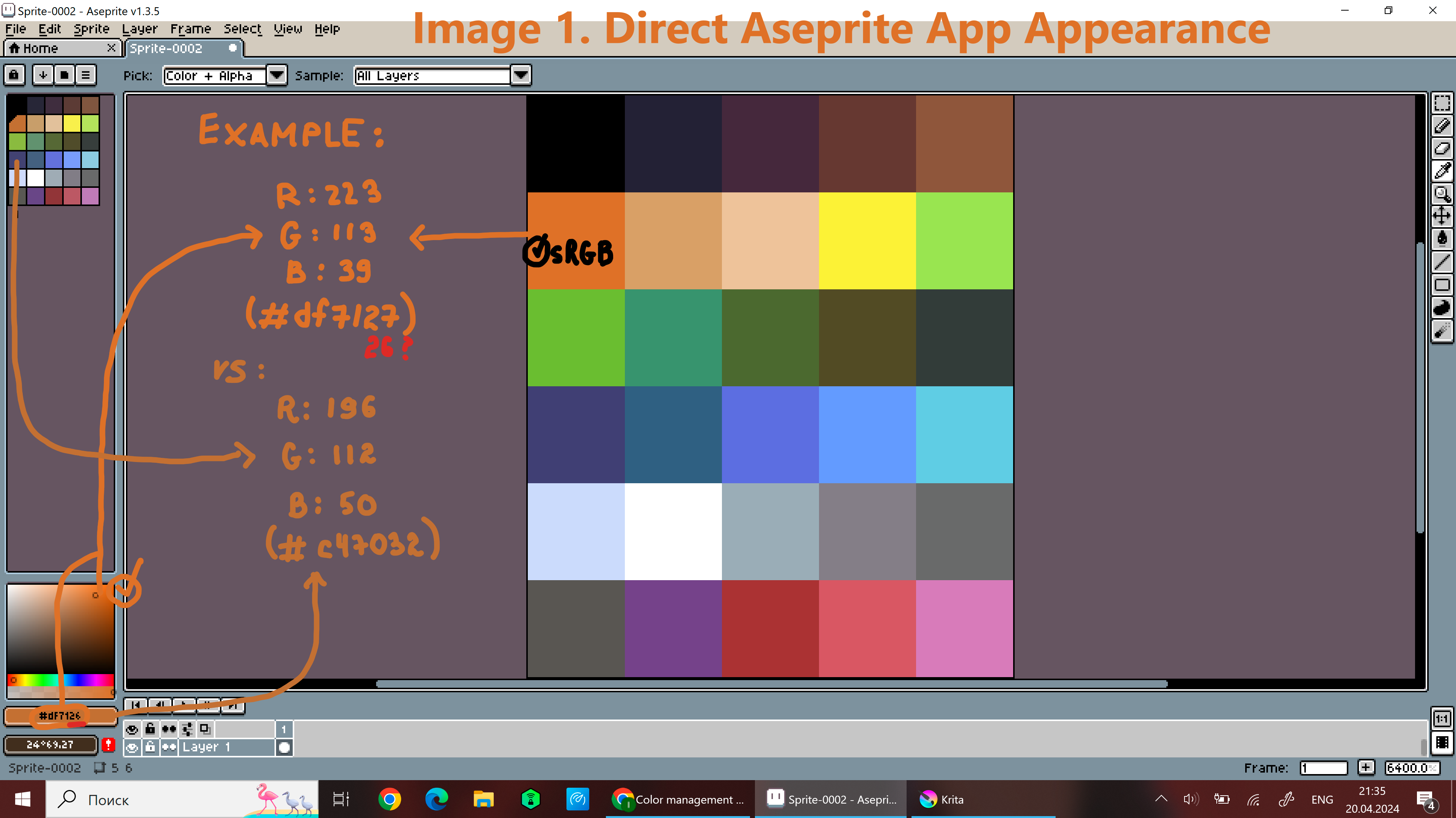 Image 1  Direct Aseprite App Appearance