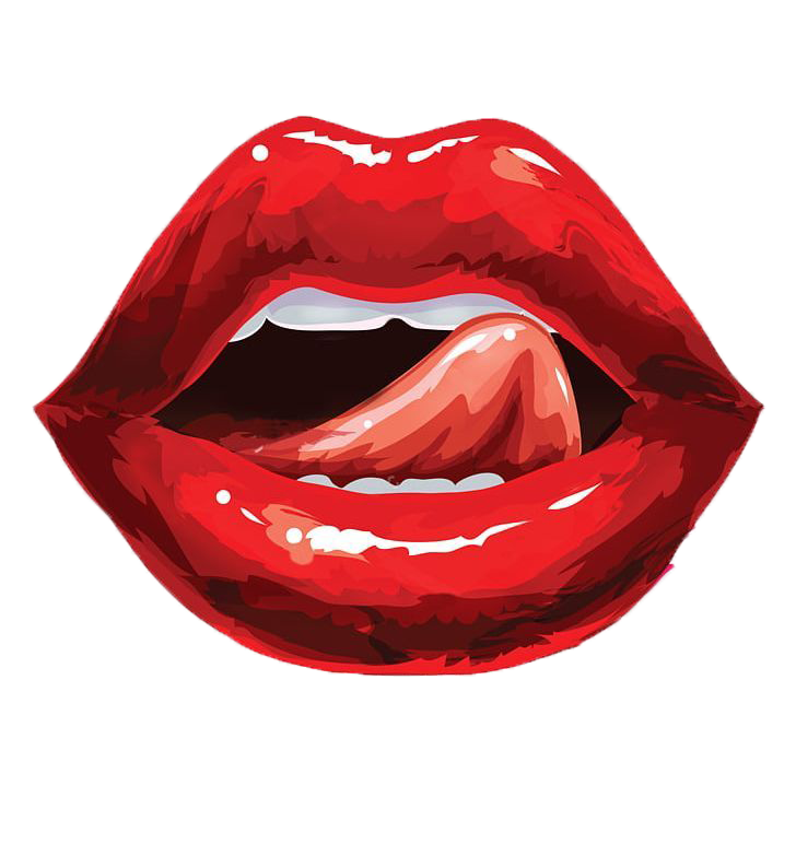 Lip Licking PNG - Free Download.png