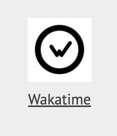 WakaTime icon looks like a little W in a circle