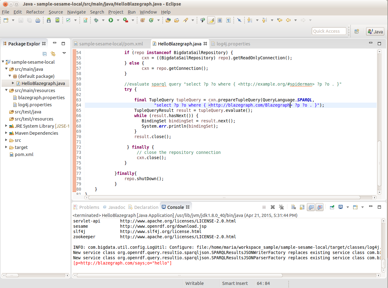 First_Application_Tutorial · blazegraph/database Wiki · GitHub