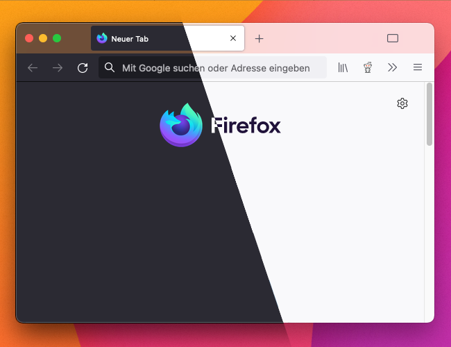 Image showing Firefox in dark/light mode with ProtoVibrant applied