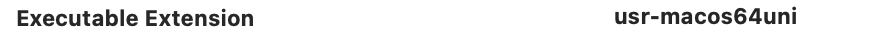 Executable extension
