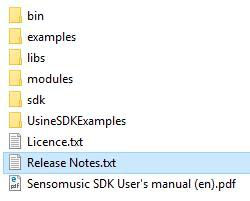 SDK folder structure