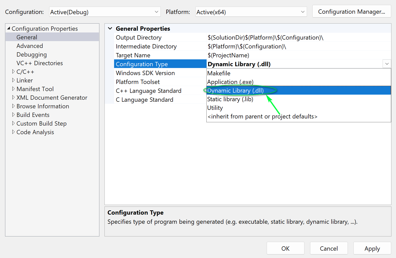 Configuration type