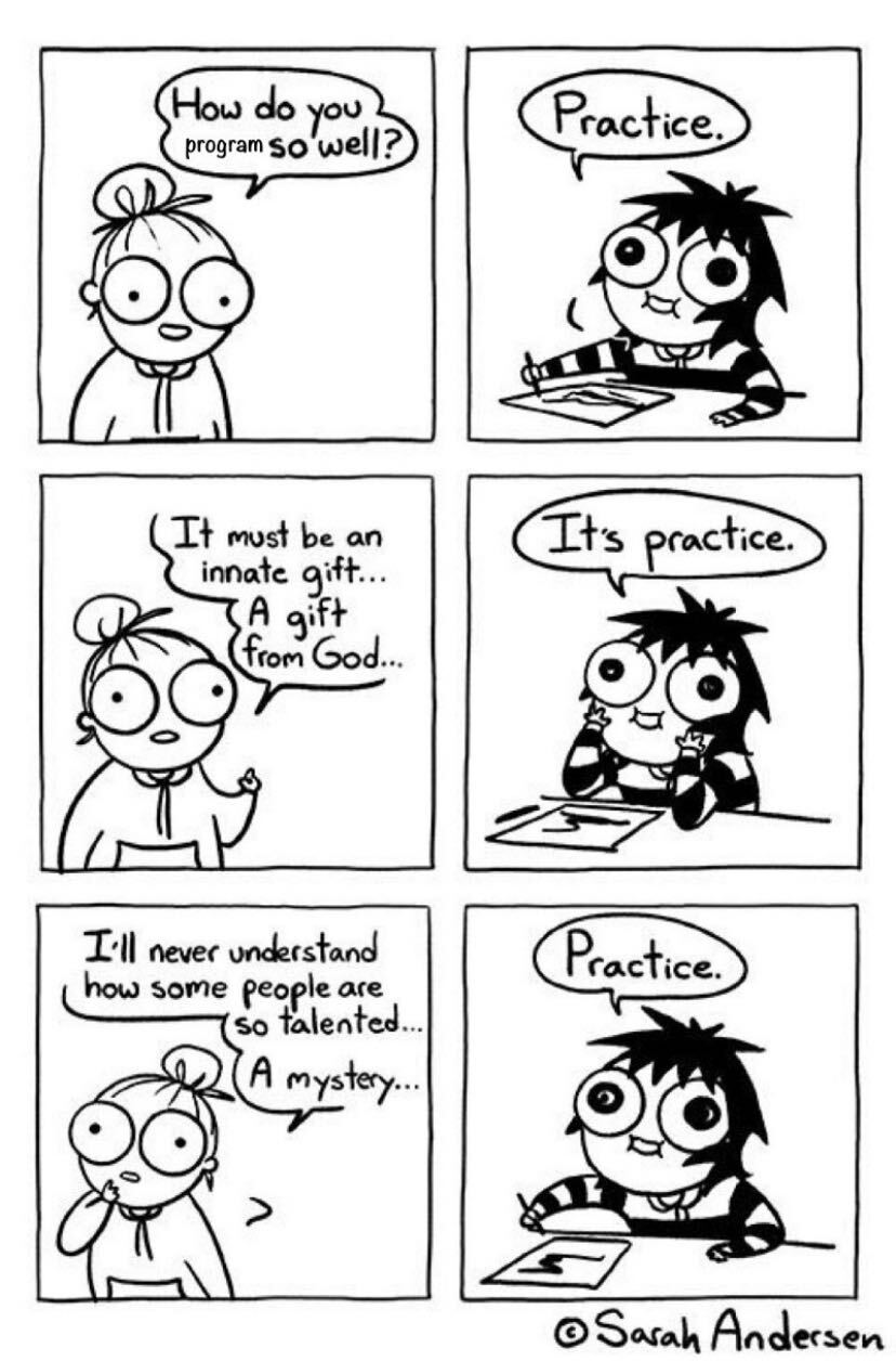 It's practice