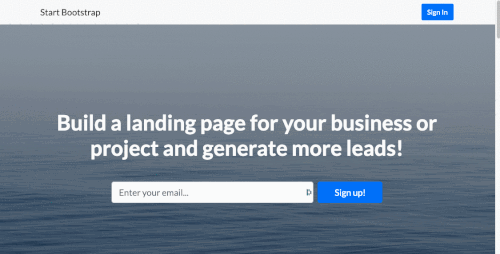 Landing page Javascript Preview