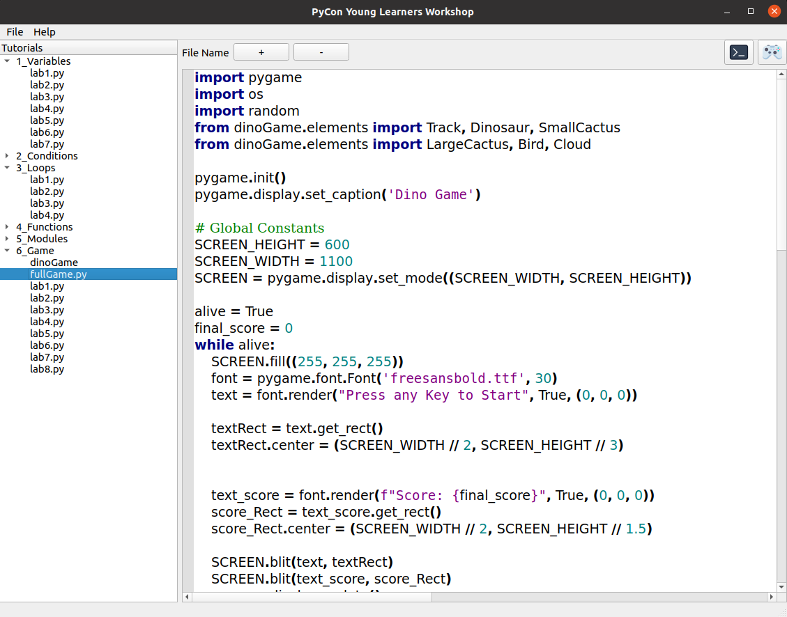 Python Text Editor demo for pycon 2023