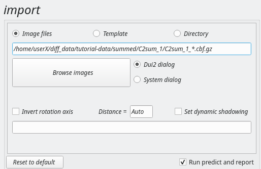 Dui2 Import page
