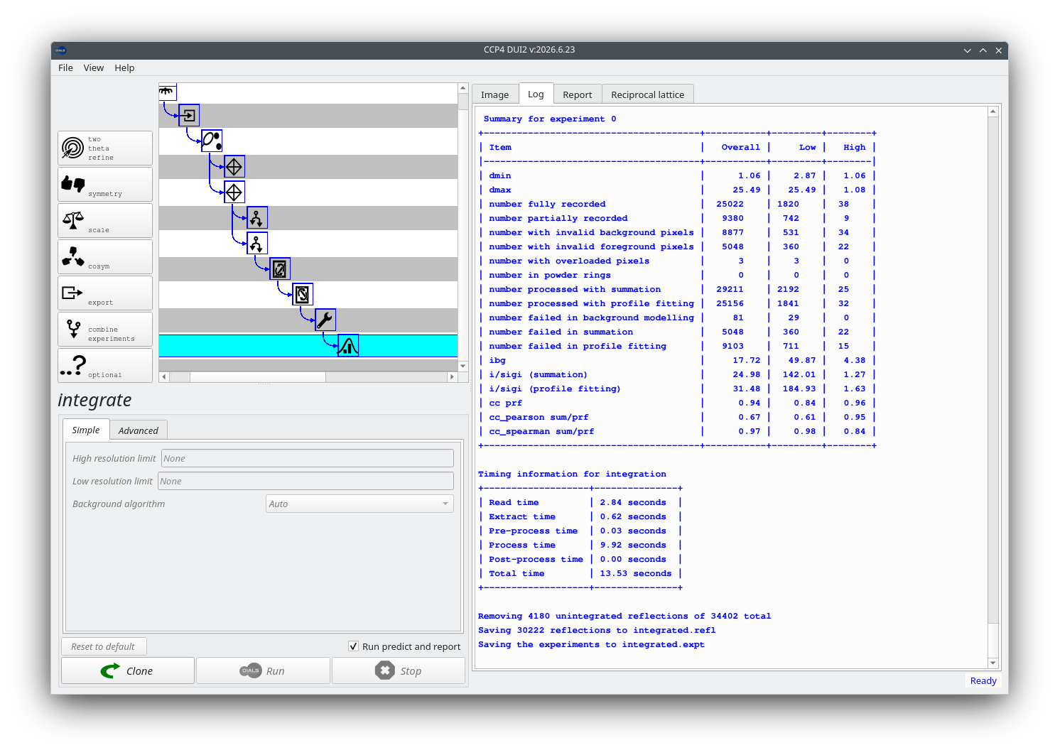 DUI w log view after integrate