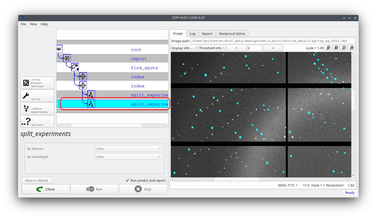 The Image view for branch 1